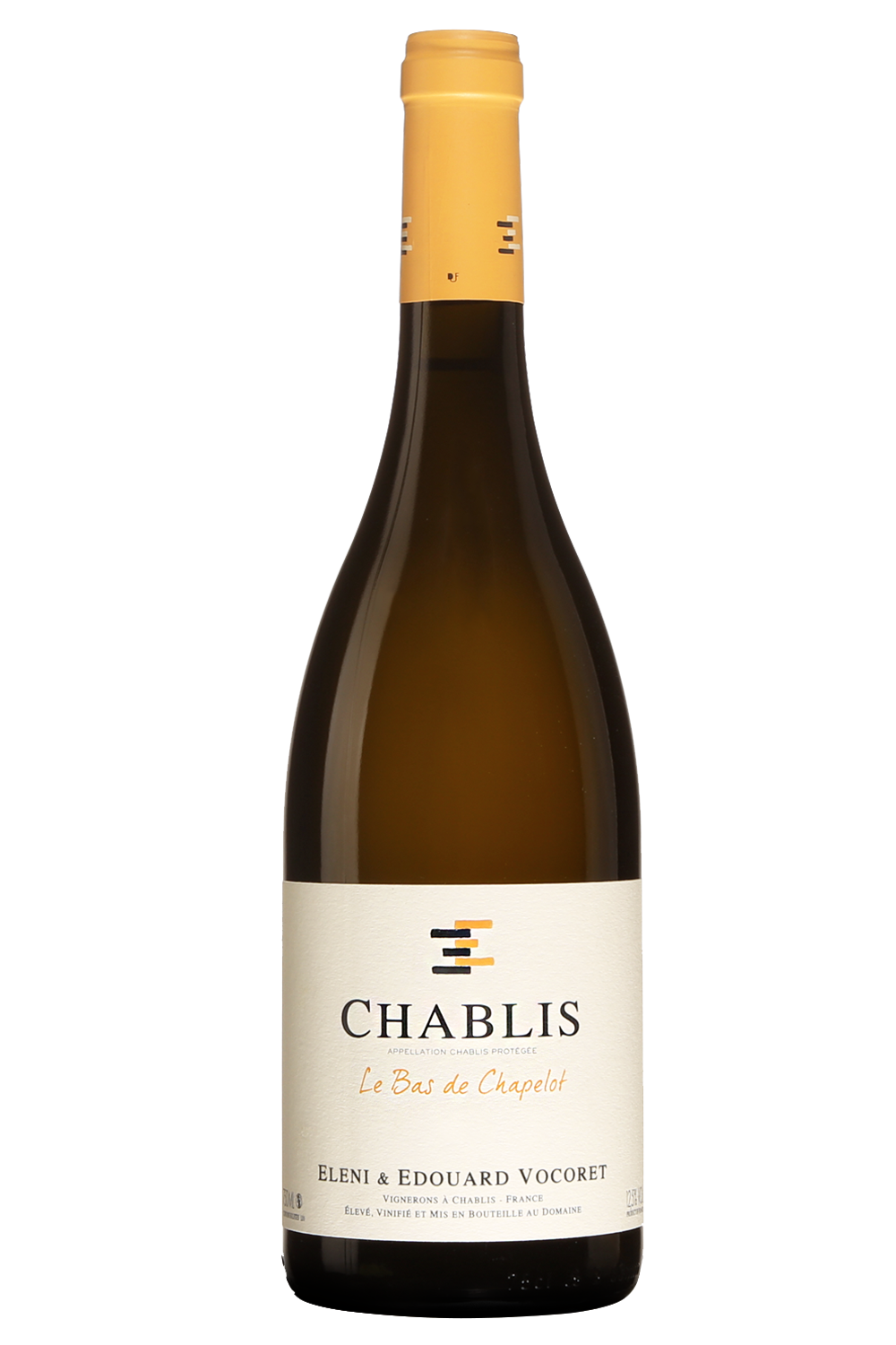 ELENI ET EDOUARD VOCORET CHABLIS VILLAGE LE BAS DE CHAPELOT 2021 0.75 L.